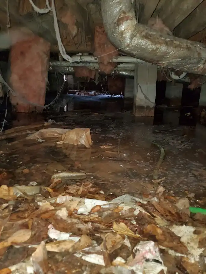 Crawl space flood assessment for Commercial Water Damage Restoration in Stillwater