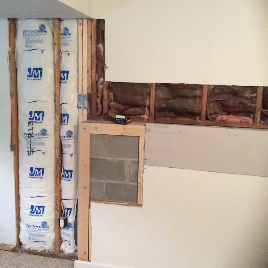 Wall insulation replacement during Contents Cleaning & Restoration in Stillwater